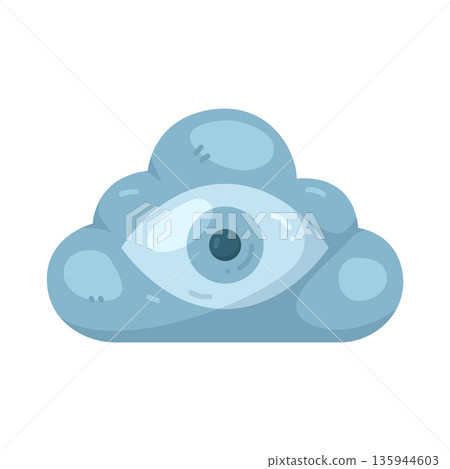 Illustration of cloud vision  135944603