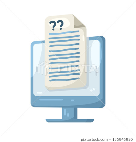 Illustration of online survey Illustration of online survey 135945950