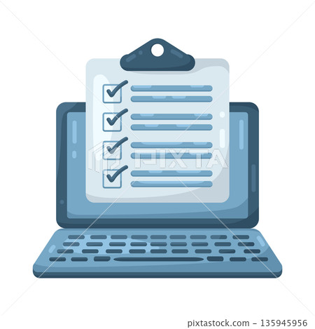 Illustration of online survey 135945956