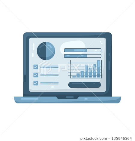 Illustration of Data analytics 135946564