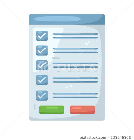 Illustration of online survey 135946568