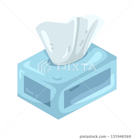 Illustration of tissue box 135946569