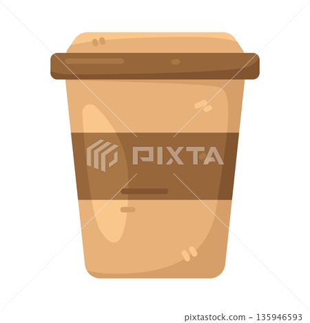 Illustration of coffee cup 135946593