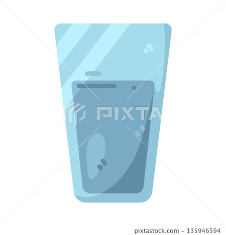 Illustration of water glass Illustration of water glass 135946594