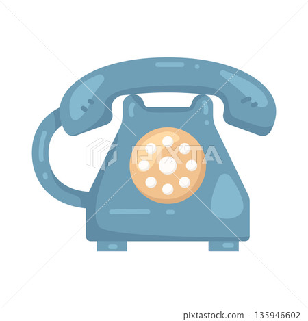 Illustration of landline Illustration of landline 135946602