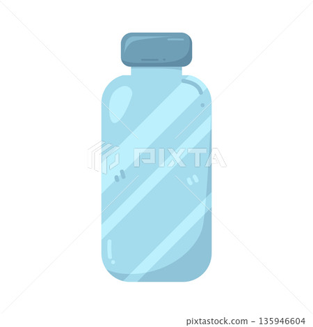 Illustration of water bottle 135946604