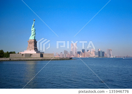 View of Manhattan from the Statue of Liberty, 1995 View of Manhattan from the Statue of Liberty, 1995 135946776