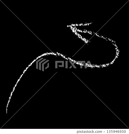 Hand Drawn Chalk Freehand Arrow on Chalkboard Background Hand Drawn Chalk Freehand Arrow on Chalkboard Background 135946930