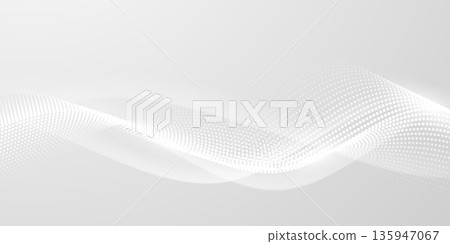 Abstract technology particle wave background. Modern design vector illustration. 135947067