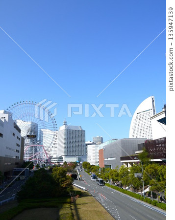 Minato Mirai under the blue sky Minato Mirai under the blue sky 135947139