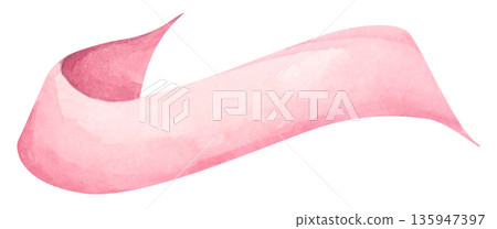 Pink watercolor ribbon set, wavy ribbon curled wave flow, elegant luxury decoration banner, abstract curve swirl line, gift card invitation border label corner. Pink watercolor ribbon set, wavy ribbon curled wave flow, elegant luxury decoration banner, abstract curve swirl line, gift card invitation border label corner. 135947397