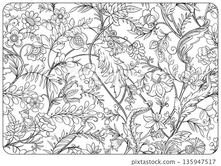 coloring pages with flowers 135947517