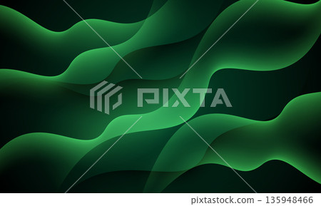 Abstract green geometric wave curve modern graphic design decoration background vector Abstract green geometric wave curve modern graphic design decoration background vector 135948466