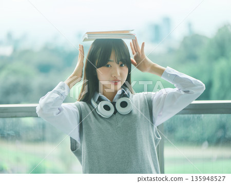 High school girl portrait High school girl portrait 135948527