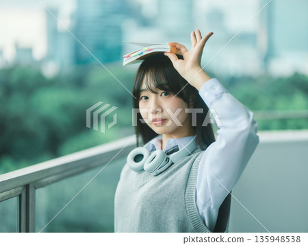 高中女生肖像 高中女生肖像 135948538