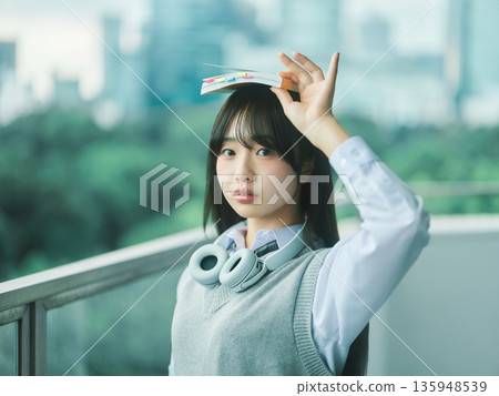 高中女生肖像 高中女生肖像 135948539