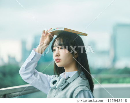 High school girl portrait 135948548