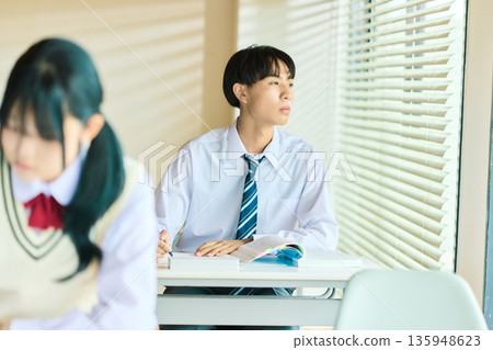 Preparatory school during class Preparatory school during class 135948623