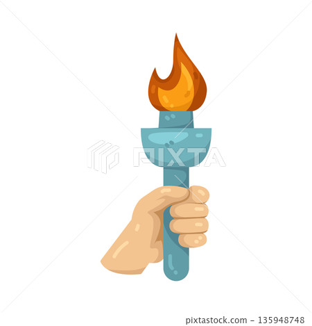 Illustration of torch  135948748