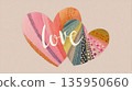 Colorful hearts with love 135950660