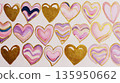 Colorful heart shapes 135950662