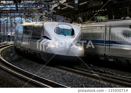 Running through Japan's main artery!! Tokaido Shinkansen N700S ~ At Maibara Station 135950714