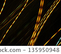 Vivid neon traffic city lights fast painting abstract background, long exposure colorful light lines 135950948