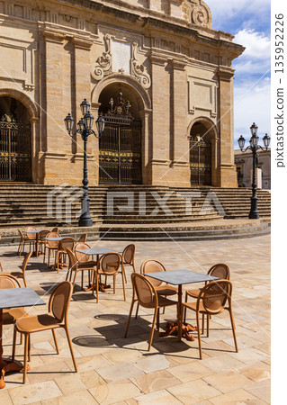 Historic square in Enna, Sicily Historic square in Enna, Sicily 135952226
