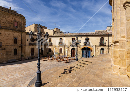 Historic square in Enna, Sicily Historic square in Enna, Sicily 135952227