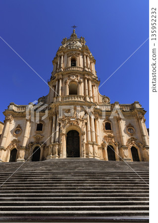 Duomo of San Giorgio in Modica, fine example of sicilian baroque art. Sicily, southern Italy. Modica , Ragusa Province Duomo of San Giorgio in Modica, fine example of sicilian baroque art. Sicily, southern Italy. Modica , Ragusa Province 135952232