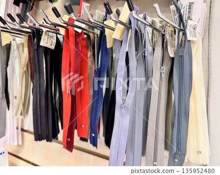 sewing workshop with colorful zippers for customers sewing workshop with colorful zippers for customers 135952480