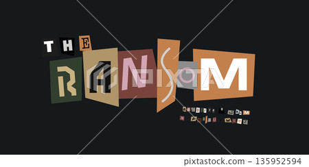 Paper Font Logo Alphabet Vector Collage Letter Set Modern Typography, Note Typographic Design for Title Text, Ransom Poster Headline, Type Symbol Logotype, Magazine Cutout Fonts. Vector Typeface Paper Font Logo Alphabet Vector Collage Letter Set Modern Typography, Note Typographic Design for Title Text, Ransom Poster Headline, Type Symbol Logotype, Magazine Cutout Fonts. Vector Typeface 135952594