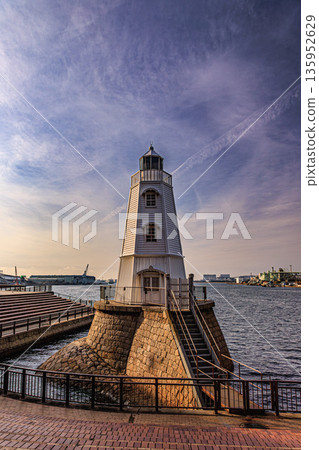 A view of the former Sakai Lighthouse watching over Osaka Bay A view of the former Sakai Lighthouse watching over Osaka Bay 135952629