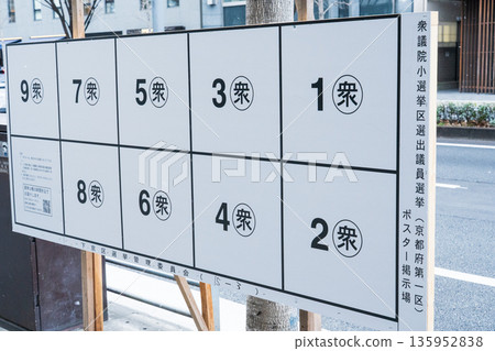 眾議院選舉海報板 135952838