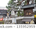 The old townscape of Takayama City, Gifu Prefecture, Japan. The Akiha Shrine, known as Akiha-sama, is a shrine dedicated to fire prevention and family safety. 135952959