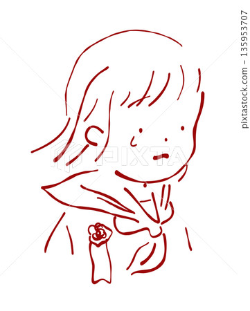 畢業典禮上學生哭泣的插圖 135953707