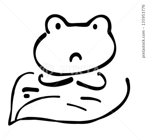神情恍惚的青蛙的插圖 神情恍惚的青蛙的插圖 135953776