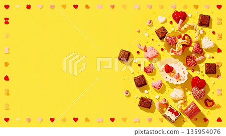 情人節背景設計，增添節慶氣氛 135954076