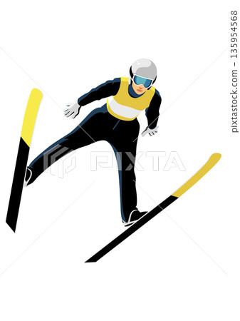 Female ski jumper Female ski jumper 135954568