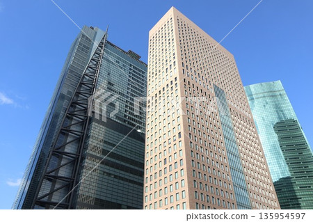 Shiodome Streetscape Shiodome Streetscape 135954597