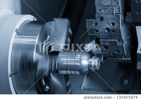 CNC Lathe Machine Forming Cutting Plastic Bottle Core Mold Part 135955874