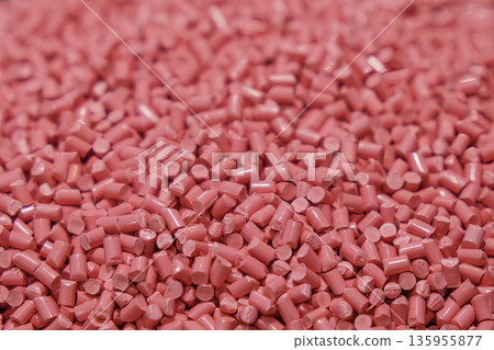 Red Plastic Pellet Raw Material for Injection Molding Process Red Plastic Pellet Raw Material for Injection Molding Process 135955877