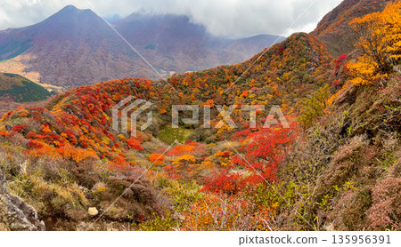 三俁山小鍋一帶的秋葉美景 三俁山小鍋一帶的秋葉美景 135956391