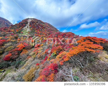 Autumn leaves around Konabe on Mt. Mimata Autumn leaves around Konabe on Mt. Mimata 135956396
