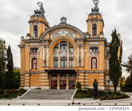 Cluj-Napoca National Theatre and Opera Building in Avram Iancu Square Cluj-Napoca National Theatre and Opera Building in Avram Iancu Square 135956924