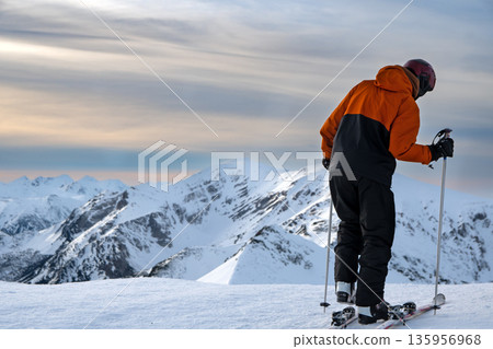 skier standing 135956968