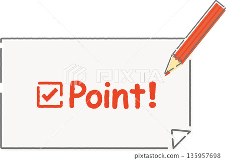 Point mark illustration Point mark illustration 135957698