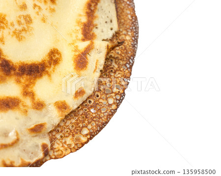 Pancakes lying on a plate. Pancakes lying on a plate. 135958500