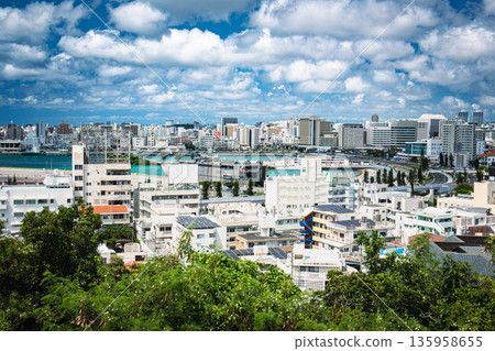 Naha city view from the hill 135958655
