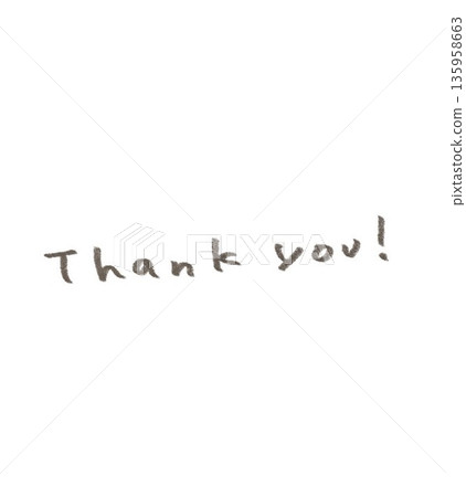 手寫感謝信插圖,可愛的鉛筆筆觸。 手寫感謝信插圖,可愛的鉛筆筆觸。 135958663